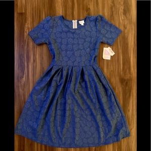 BNWT Lularoe large Amelia dress💙🥀👗